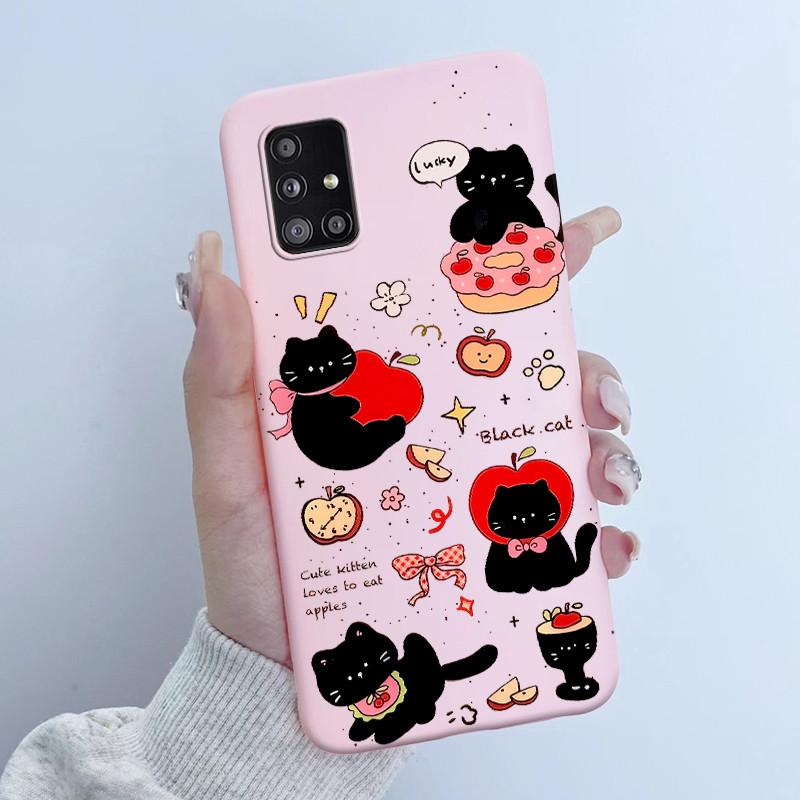 For Samsung Galaxy A51 A71 5G Phone Case Butterfly Girl Soft Silicone TPU Back Housing SM-A516B A516N A516V A716V A716U Covers