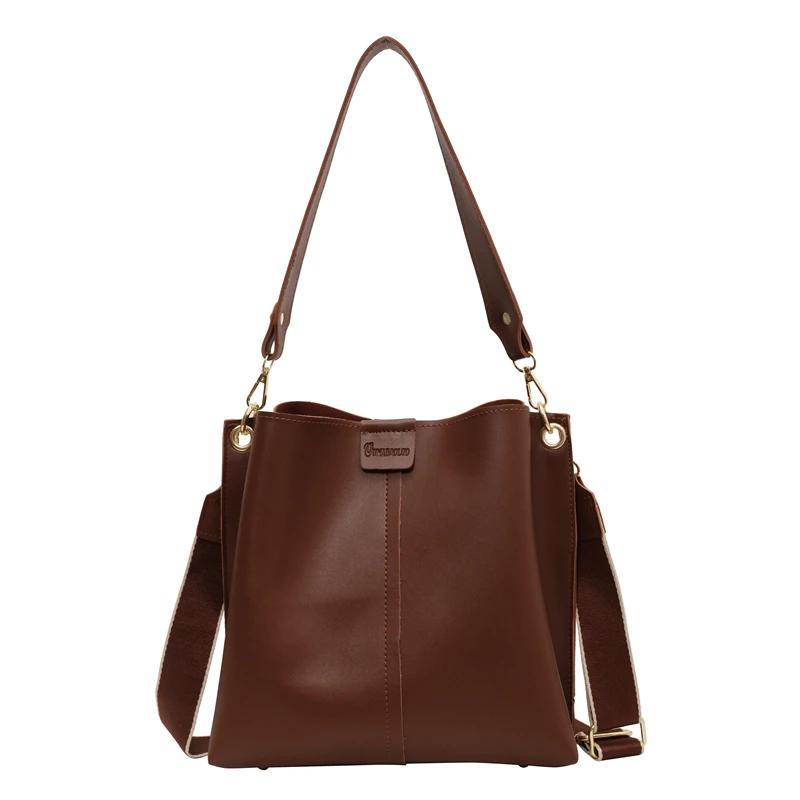 Geantă găleată versatilă pentru femei  capacitate mare  pendulară crossbody  design de nișă  elegantă  de înaltă calitate  nou