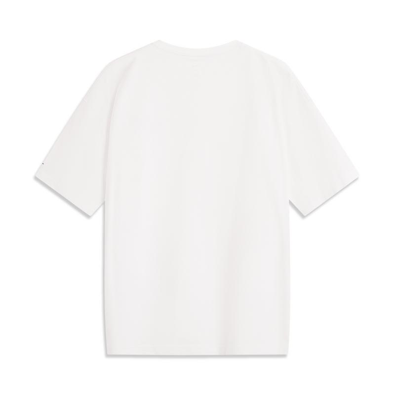 Li-Ning Outdoor Series CF Water Resistant Comfortable Antibacterial Short Sleeve T-Shirt Men Tops Standard-White ATSV189-8