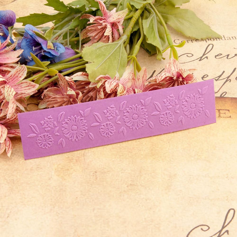 11Pcs Plastic Embossing Folders for Card Making Embossing Machine Template Mold Paper Card Embossing Stencil Flower Leaf Embossing Folder for