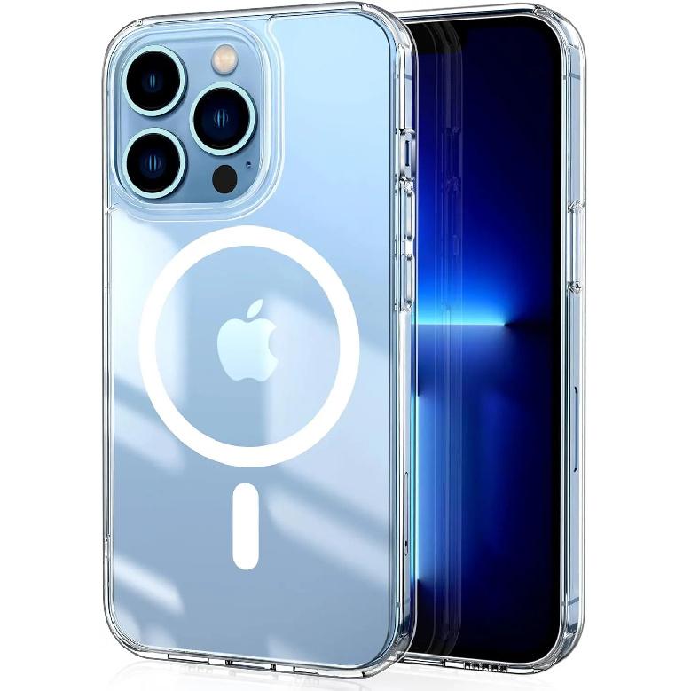 Transparent Magnetic Case For iPhone 17 16 Pro Max 15 14 Plus Wireless Charge Cover 13 12 Mini 17 Air Magsafe Protection Case