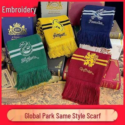 Harry Potter Gryffindor Winterschal - Dick, Warm, mit gesticktem Hermione Academy Stil