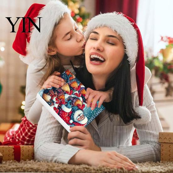 Christmas Advent Calendar with 24 Chicken Pendants Calendars 2025, Days 2D Flat Animal Ornament Small Hanging Decor for Bags Cars Countdown Calendar,