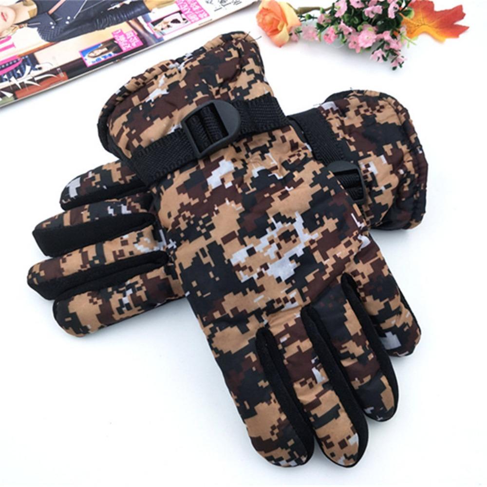 Winter gloves thickened new winter camouflage gloves men's velvet warm cycling fashion men and women