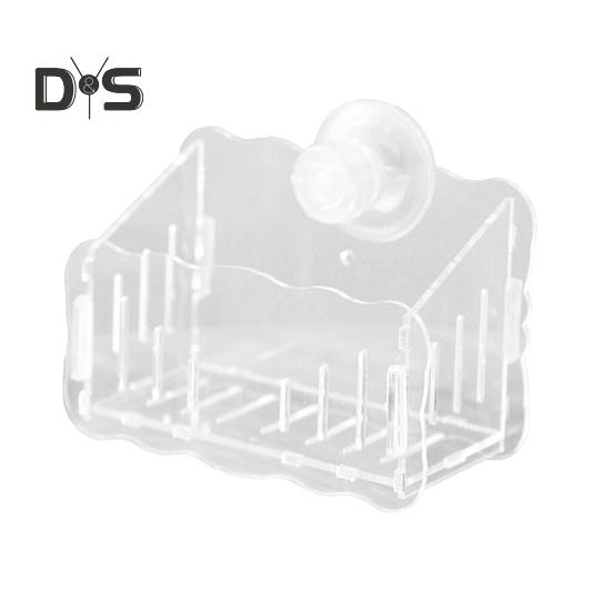 Aquarium Plant Holder Hanging Fish Tank Plant Pot with Suction Cups Clear Acrylic Aquatic Planter Cup Flower Rack