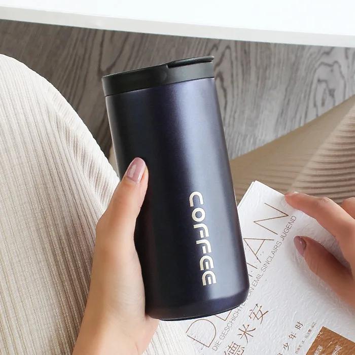 350ml/500ml Double Stainless Steel 304 Coffee Mug Leak-Proof Thermos Mug Travel Thermal Cup Thermosmug For Gifts