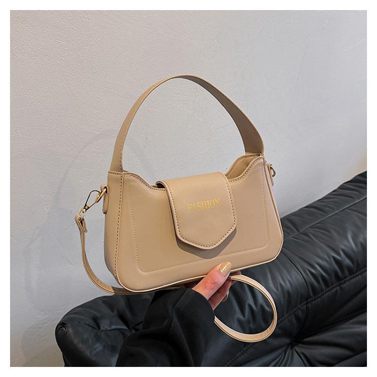 

Pu flip cover shoulder small square bag, high-end sense versatile Korean version messenger women s bag, summer new simple foreign style hand bag хакі