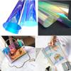 Transparent PVC Holographic Fabric Multicolor Vinyl Film DIY Bag Crafts