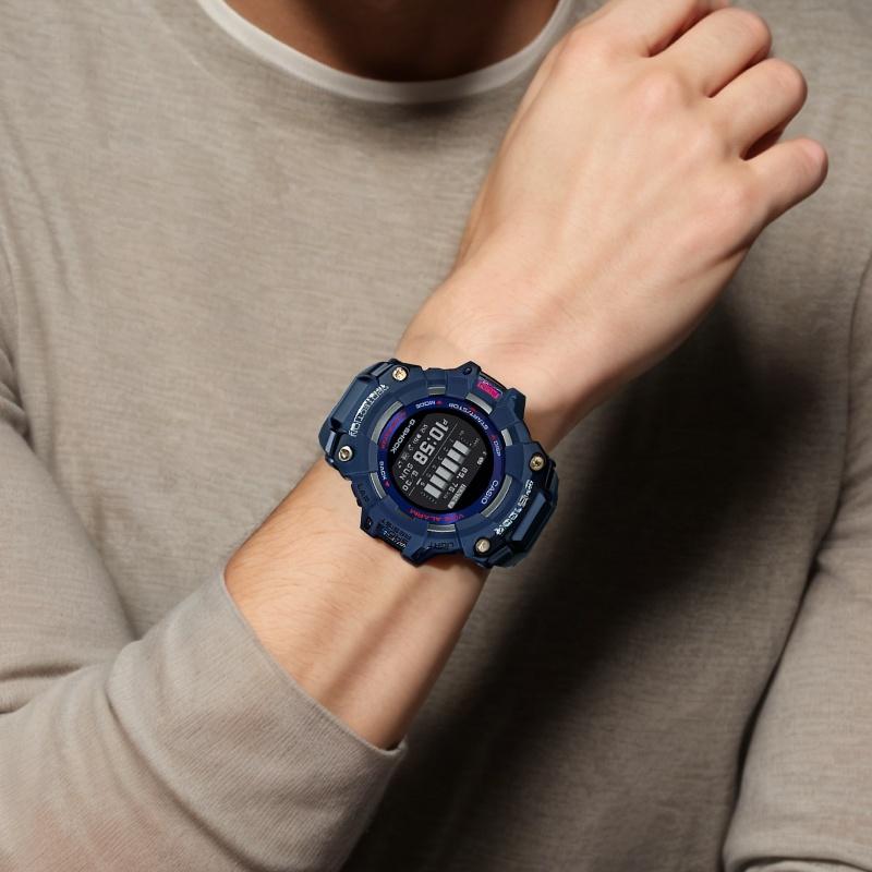 Casio G-Shock Series Fashion Outdoor Bluetooth Smart LCD Display Sports Waterproof Quartz Watch Men Watches Black GBD-100-2PRD