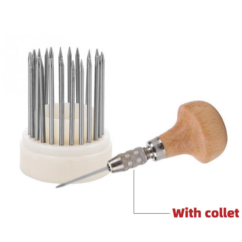 23 sets of Micro Inlaid Thimbles Gemstone Inlay Tools Diamond Inlay Handles