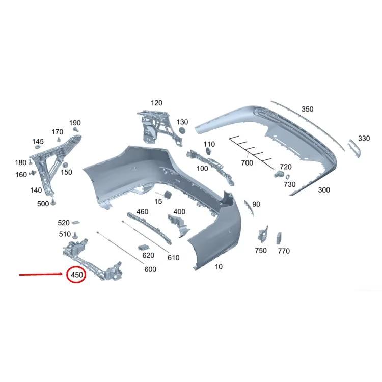 

Mercedes-Benz W214 Fixed Guide Rail (2024-2025) - Part #2148853203
