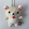 Rilakkuma Korilakkuma Medvídek Plyšový Klíčenka Klíčenka Kuličkový Řetízek Kawaii Roztomilý Taška Klíčenky Maskot Držák Klíčů Dětské Hračky