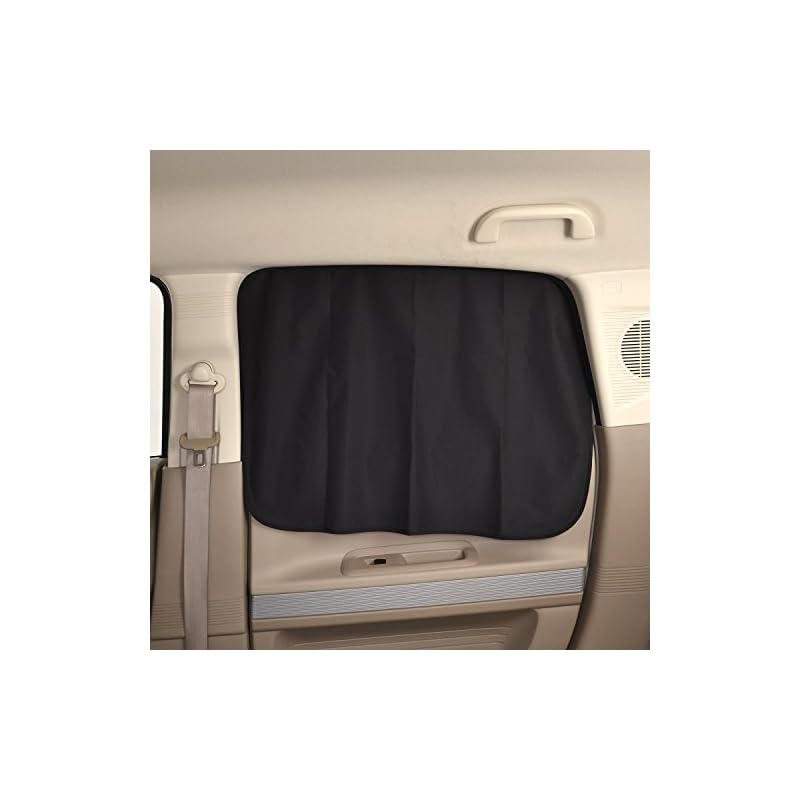 SEIWA Easy-to-Install Magnetic Car Curtains (2-Pack) - Light-Blocking Fabric, Large Size (Z87) - Magnetic Attachment - Sunshade, Privacy Protection,