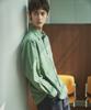 Half Cry Layout T20023 Dyeing Color Shirt_Green