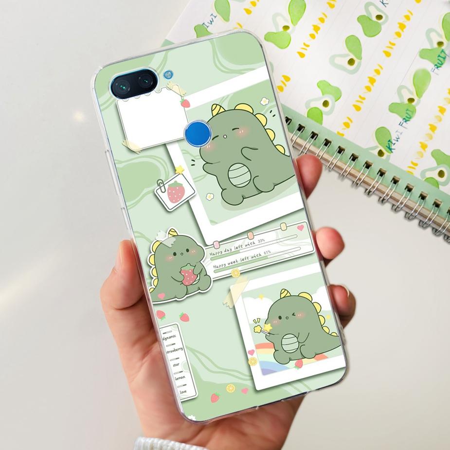 For Xiaomi Mi 8 Lite Case Cute Painted Cover Clear Silicone Phone Case For Xiaomi Mi 8 Lite 8Lite Back Cover 6.26'' Fundas Coque