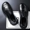 2025 nya herrars business casual läderskor brittisk stil herrskor hög känsla läder derbyskor trend mångsidig