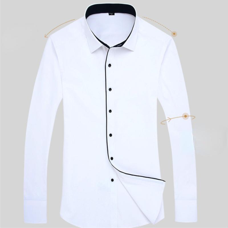 Lässige Langarmhemden für Herrenmode, reguläre Passform, koreanische Hemden mit Knopfärmeln, Anzüge, Business, professionelle Oberteile, Arbeitskleidung