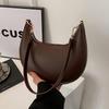 Ladies' Crescent Shaped Crossbody Bag with Detachable Adjustable Shoulder Strap, Magnetic Closure, and Gold H… More