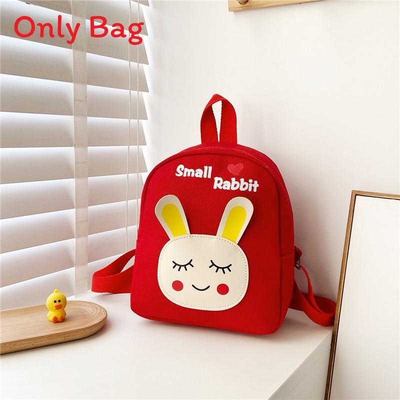 Cartoon Bunny Kids Backpack With Shockproof Canvas For Preschool Girls And Boys