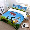 Pippi Longstocking Swing Fun Bedding Duvet Cover Set Duvet Cover Pillowcases  (1*Duvet Cover 2*Pillowcases, Without Duvet Insert)