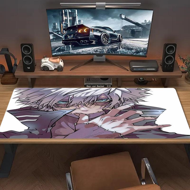 Touya Dabi Mouse Pad Large Gaming Table Cushion Nonslip Laptop Tablet Big Mousepad Xxl Mat Mini Pc Playmat With Lock Edge