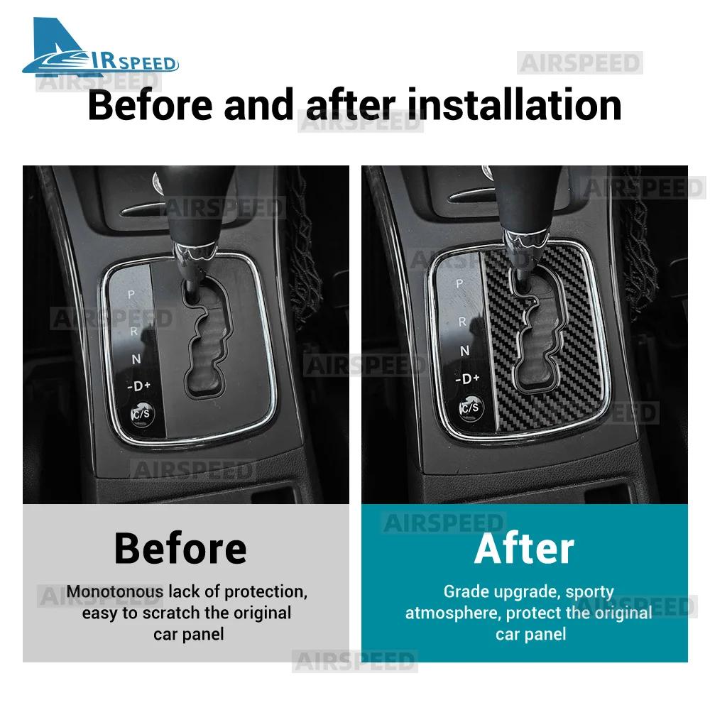 For Mercedes Benz A B CLASS W169 W245 2004 2005 2006 2007 2008 2009 2010 2011 Real Soft Carbon Fiber Sticker AT Gear Shift Frame
