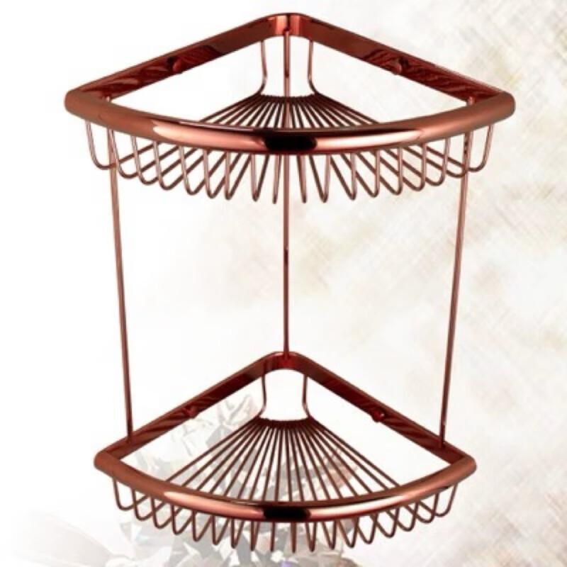 Европейская позолоченная угловая полка для ванной