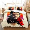 Cool Metal Gear Solid Solid Snake Duvet Cover + 2 Pillowcases Camo Solid Snake Tactical Graphic 3Pcs Zipper Quilt Cover Retro St