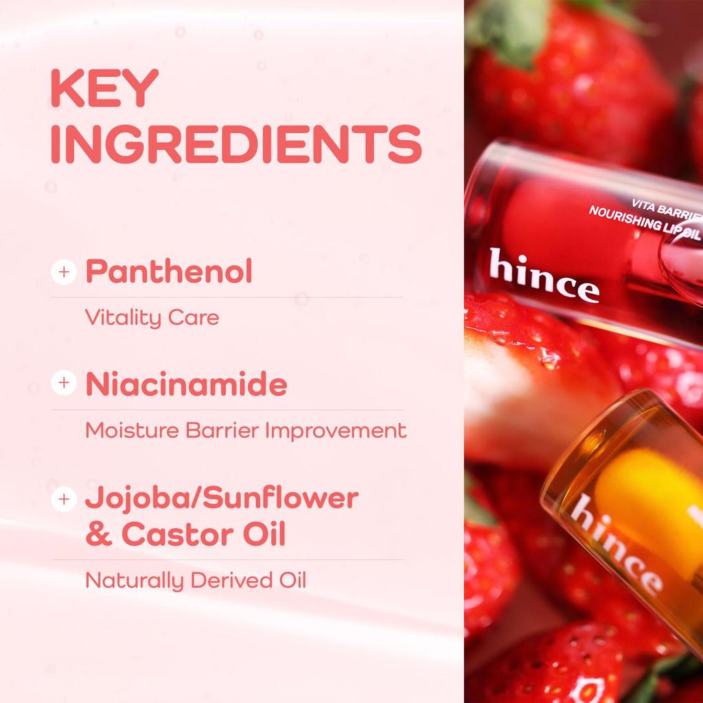 Hince Vitabaria Nourishing Lip Oil 01 Kingsberry