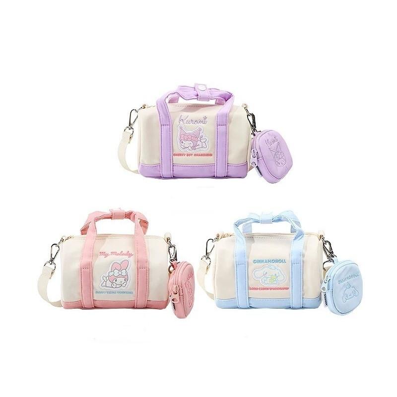 Kuromi Melody Cinnamoroll Nylon Large Capacity Bag With Drawstring Closure For Daily Use