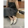 Fashion Ballerinas Woman 2025 Round Toe Female Shoes Bow-Knot Slip-on Shallow Mouth Ballet Dress Butterfly Retro Grandma Slip On Mary Ja