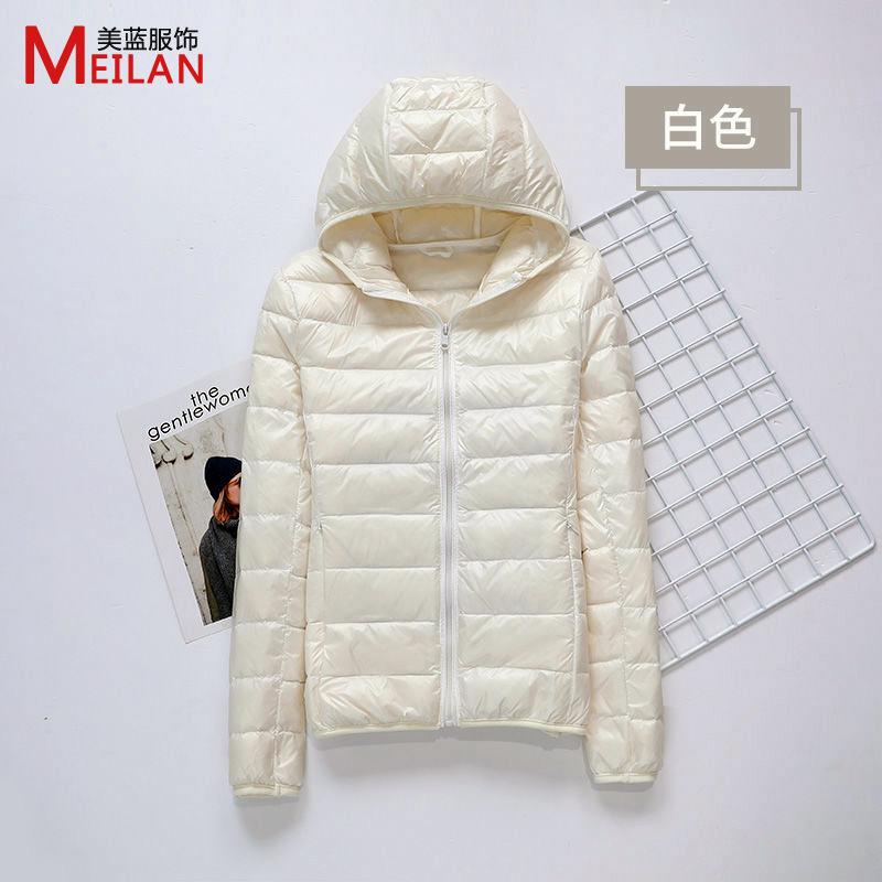 Down jacket women's new short light and thick warm and slim fashion jacket