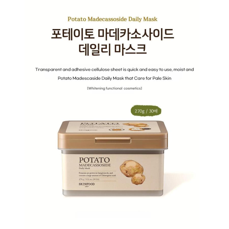 Skinfood Potato Madecassoside Daily Mask 30 Sheets 270g