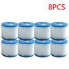 2-10PCS Type VI Hot Tub Filter Soft Rubber Ends Spa Filter Cartridge Reusable Pool Filter Replacement for Above Ground Pools