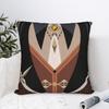 Genshin Impact Zhongli Pillowcase Printed Fabric Cushion Cover Decor Pillow Case Cover Seat 18''
