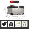 Motorrad Aluminium Topcase 45L 55L 65L Große Kapazität Motorrad Heckkoffer Universelle Gepäck Heckbox Moto Top Case Hohe Quali