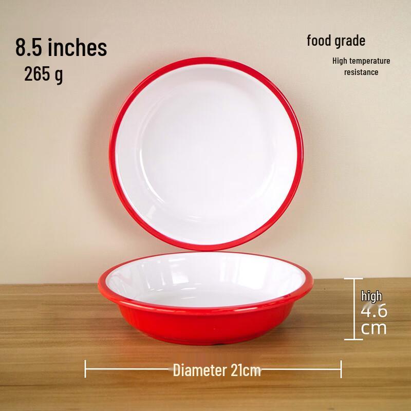 LIJIA FITMENT Melamine 8.5-inch Dining Plate