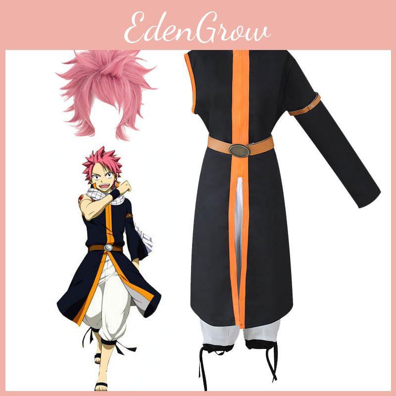 Exquisite Anime Fairy Tail Natsu Dragneel Halloween Cosplay Costume Unisex Outfit
