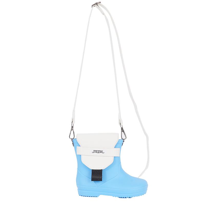 Мини-сапожок-сумка через плечо - Креативная водонепроницаемая сумка на плечо для женщин Милый novelty кошелек в нескольких цветах белыйсиний 1560₽