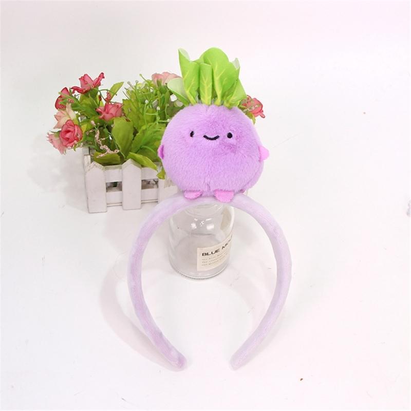Eye Catching Veggie Styles Headbands For Costume Event Family Gatherings Breathable Cloth Hairpiece
