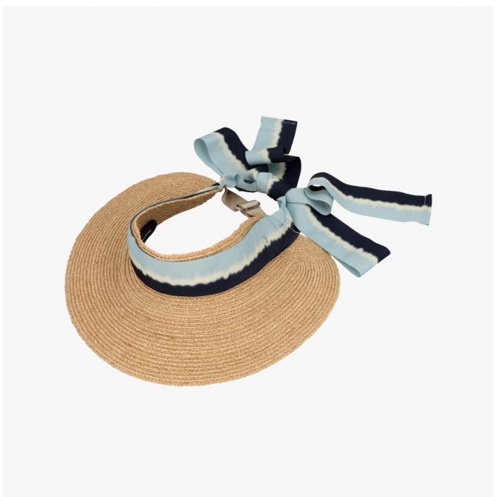 Helen Kaminski Sabina Ombre Natural Oasis Visor Sun Cap Hat51983