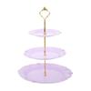 Durable Fruit and Dessert Organizer 3 Tiers Cake Display Stand Reusable Food Serving Tray Cakes Organizer for Home