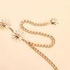 Vintage Smiling Sun Adjustable Belt Metal Belly Waist Chain For Women Girls Hip Hop Dress Skirt Waistband Body Chain Gifts