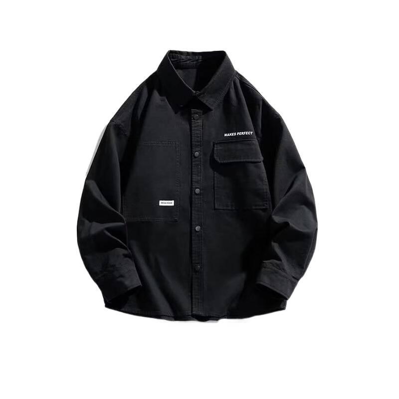 Retro Japanese Style Oversized Youthful Pocket Workwear Jacket – Autumn Casual Shirt