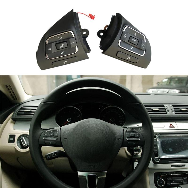 NEW-Car Side MFD Steering Wheel Buttons Switch For Golf MK6 Tiguan Jetta MK6 EOS 5C0959537A/5C0959538B