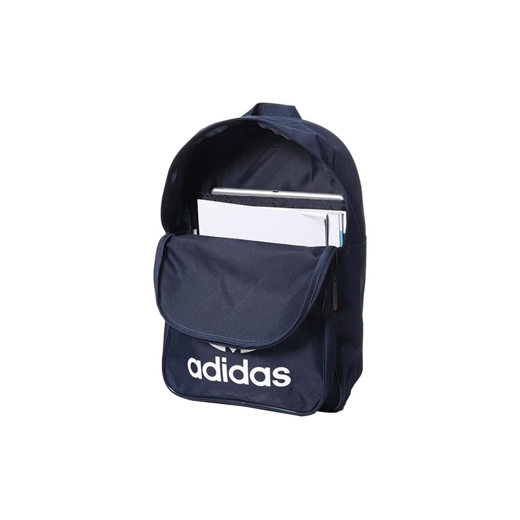 Adidas Originals Logo Polyester Backpack Unisex Backpacks Blue DW5189