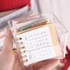 Efficient Clear Note Box Transparent Desk Organizer Simple Acrylic Note Holder  Desktop