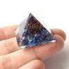 [GOLD STONE] Natural Stone Orgonite Pyramid Spiritual Goods, Approximately 30mm Wide, Lapis Lazuli