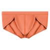 Men Briefs High Elasticity Fit Tight Cut Solid Color Panties Breathable Smooth Wiring Low Waist Underwear Daily Wear