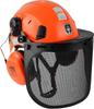 Casco de Trabajo de Ventilación Resistente a Impactos Diablos Verdes Set 3 en 1 Trabajo con Motosierra